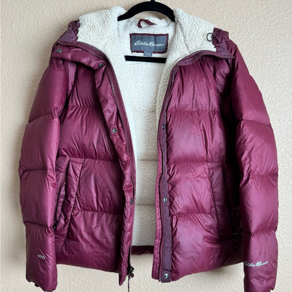 Eddie Bauer Maroon “Puffy” Jacket